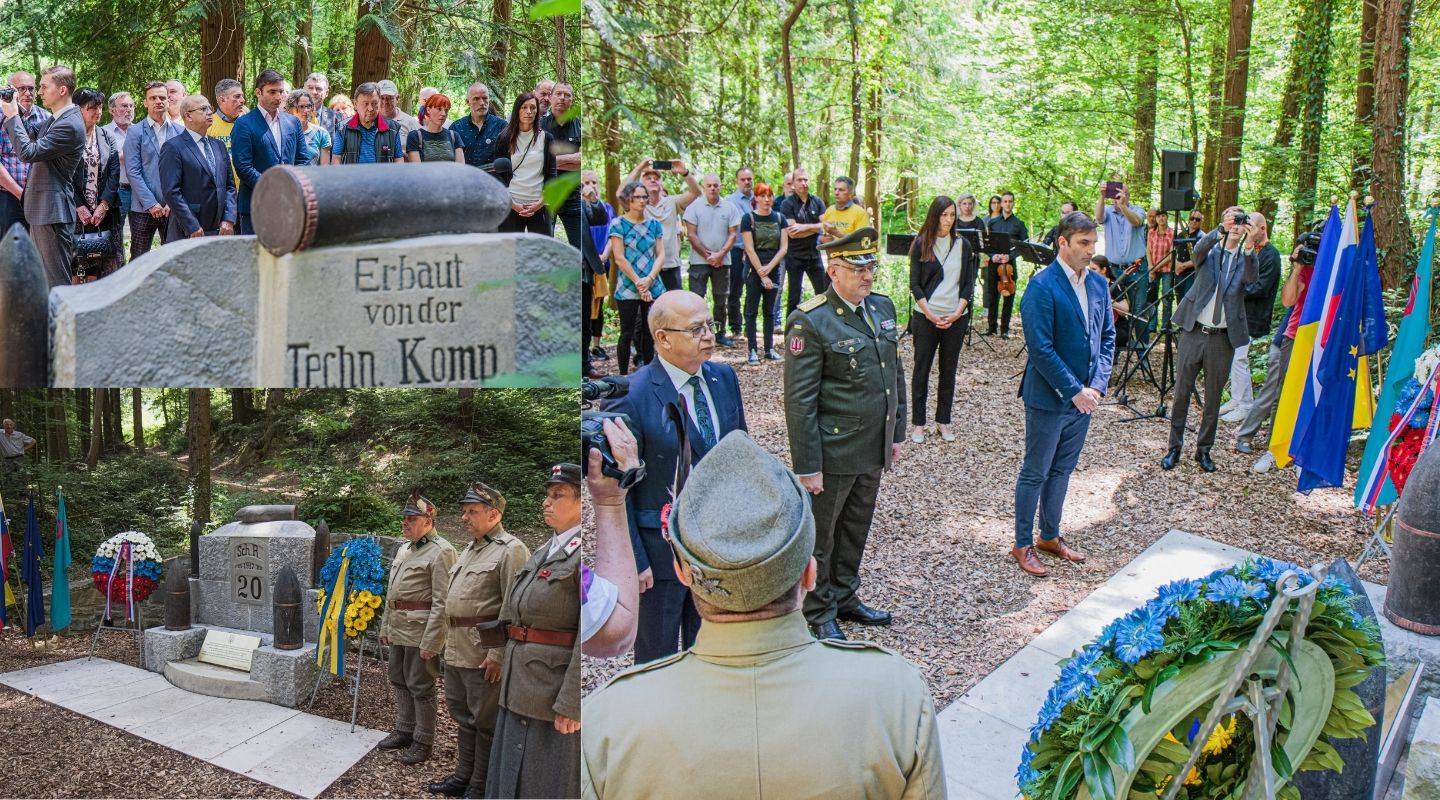 I soldati ucraini morti sull'Isonzo, il ricordo nel bosco di Nova Gorica